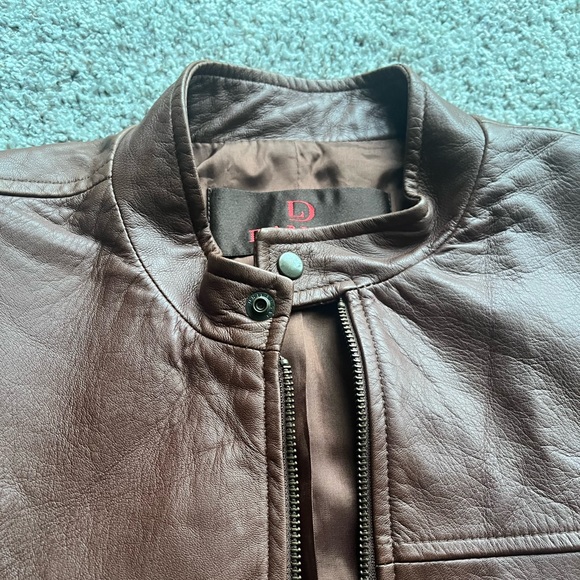 DANIER LEATHER JACKET SIZE M - Picture 3 of 6